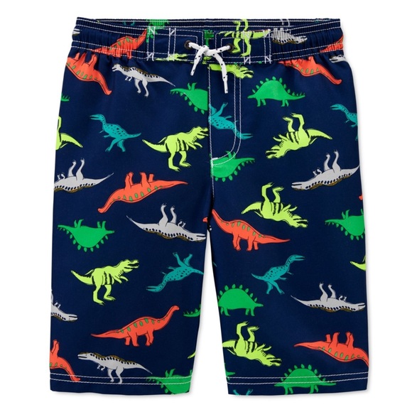 Carter’s Boys Dinosaur Rash Guard and Swim Shorts Trunks - Picture 12 of 12